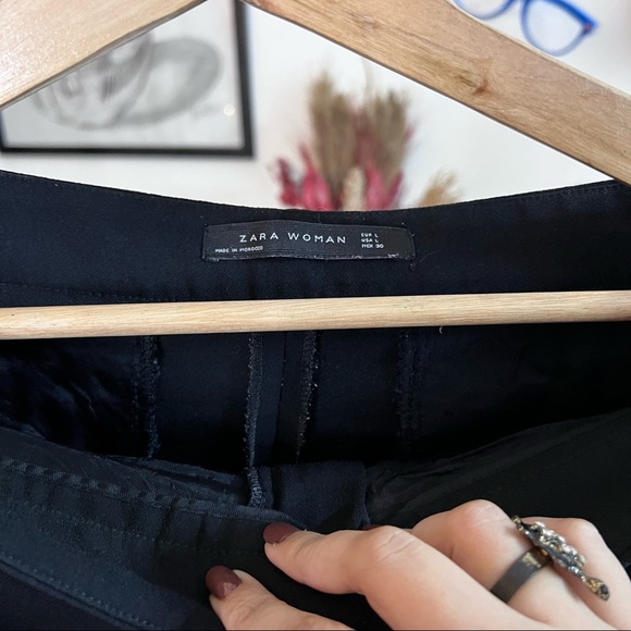 Frill side detailing pants witn cuffed hem & pockets - Zara - Picture 3 of 4